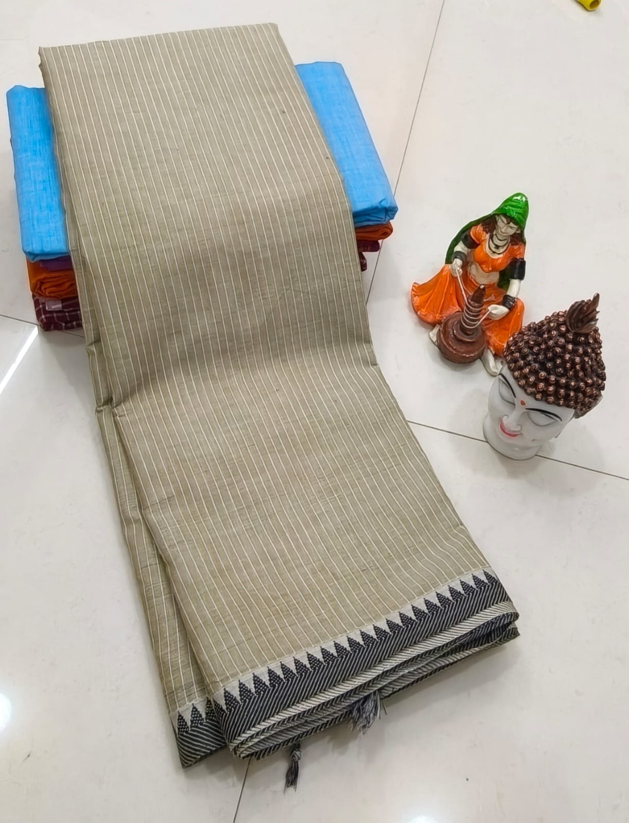 Handcrafted Premium Kanchi Cotton Saree (100 Count)